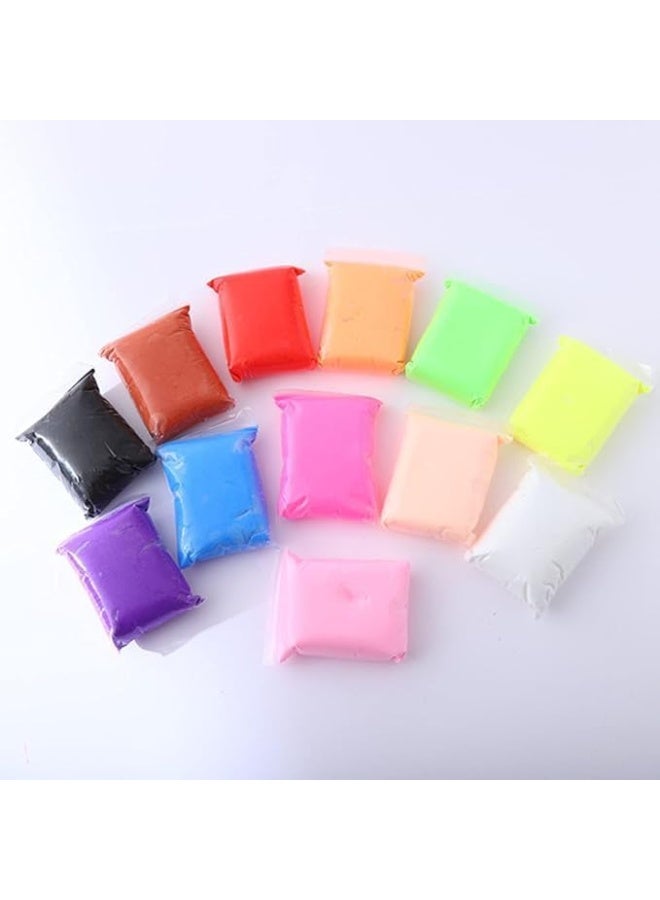 12 Colors Plasticine DIY Plasticine for Children Education Super Light Clay Air Dry Clay Multi-color Modelling Clay Interactive Toy - Image 1